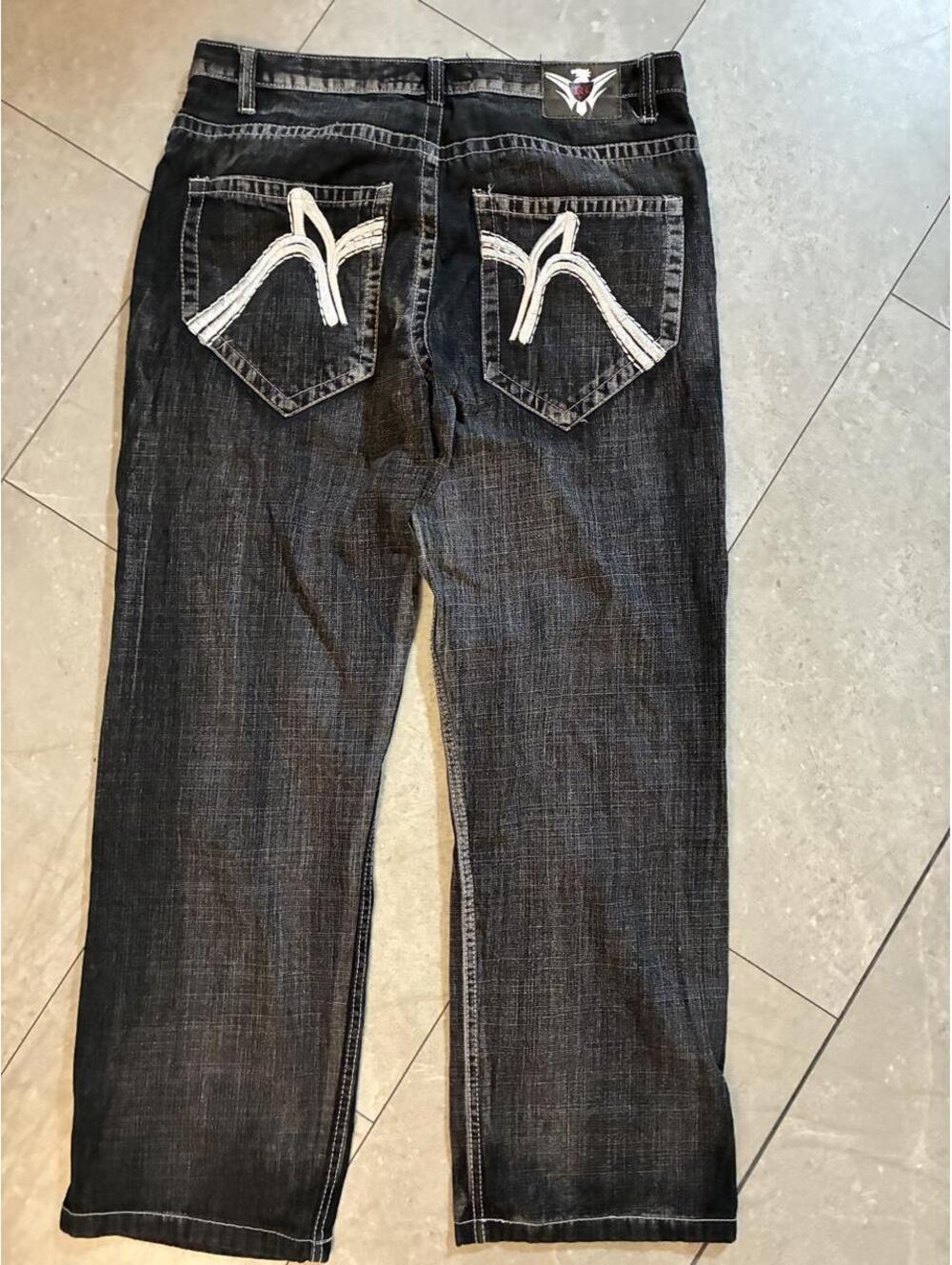 Y2K black jeans